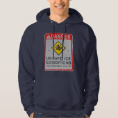 Basic Hooded Sweatshirt voor Mannen van Danger (Voorkant)