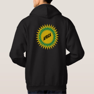 Basic Hooded Sweatshirt zwart terug SUN AFRICA