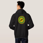 Basic Hooded Sweatshirt zwart terug SUN AFRICA (Achterkant volledig)