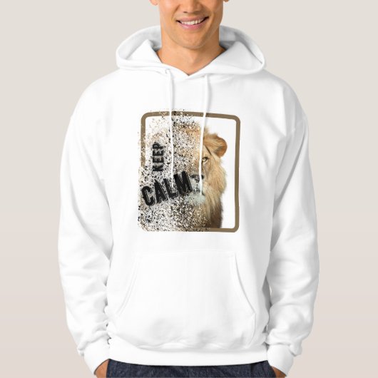 Basic hoodie voor mannen (Voorkant)