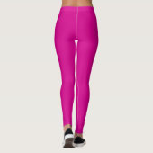 Basic Hot-roze Solid Color-Leggings Leggings (Achterkant)