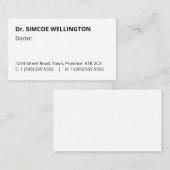 Basic, Humble en Professional Visitekaartje (Voorkant / Achterkant)