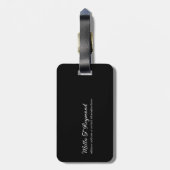 Basic Identification Name Black Bagagelabel (Achterkant verticaal)