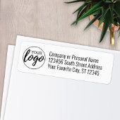 Basic Kantoor Business Logo Address Label