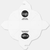 Basic Kantoor Business Logo KAN wit BEWERKEN Bedankdoosjes (Ongevouwen)