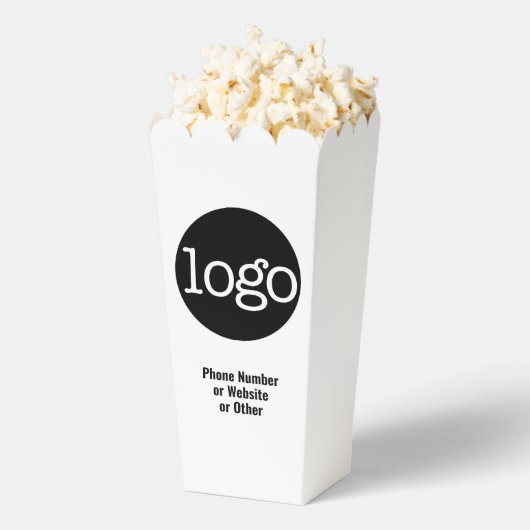 Basic Kantoor Business Logo KAN wit BEWERKEN Bedankdoosjes (Popped)