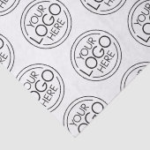 Basic Kantoor Business Logo met contactgegevens Tissuepapier (Detail)