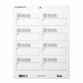 Basic Kantoor Business Logo met ruimte voor verzen Etiket (Full Sheet)