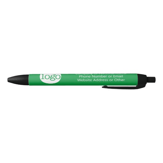 Basic Kantoor Business Logo & Text KAN GROEN BEWER Zwarte Inkt Pen (Bodem)