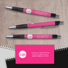 Basic Kantoor Business Logo Text KAN hot roze BEWE Pen