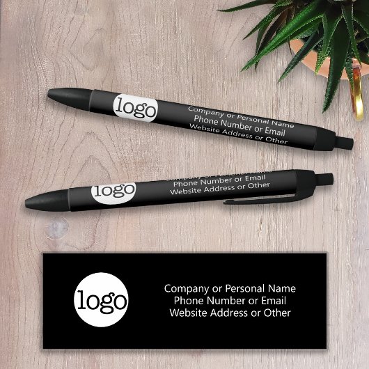 Basic Kantoor Business Logo & Text KAN KLEUR BEWER Blauwe Inkt Pen