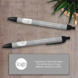 Basic Kantoor Business Logo & Text KAN KLEUR BEWER Zwarte Inkt Pen