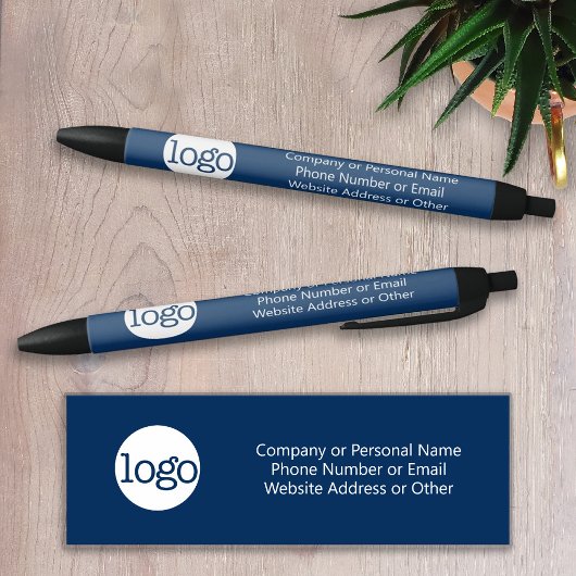 Basic Kantoor Business Logo & Text KAN KLEUR BEWER Zwarte Inkt Pen
