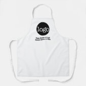 Basic Kantoor Business Logo Text KAN kleur BEWERKE Schort (Voorkant)