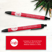 Basic Kantoor Business Logo & Text KAN RED BEWERKE Zwarte Inkt Pen