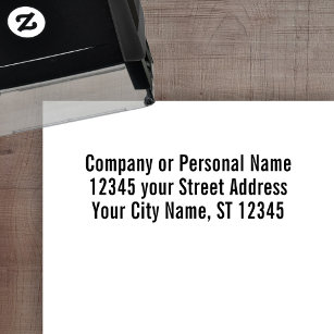 Basic Kantoor Business Personal Return-adres Zelfinktende Stempel