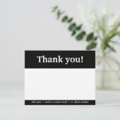 Basic Kantoor of Business Logo Bedankkaart (Staand voorkant)