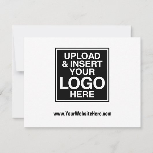 Basic Kantoor of Business Logo Bedankkaart (Achterkant)