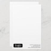 Basic Kantoor of Business Logo Briefpapier (Voorkant / Achterkant)