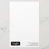 Basic Kantoor of Business Logo Briefpapier (Voorkant)