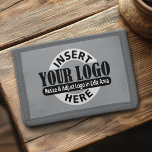 Basic Kantoor of Business Logo Drievoud Portemonnee<br><div class="desc">Voeg je bedrijfsgegevens toe voor promotionele producten met een laag aantal objecten. Een groot cadeau voor een klein kantoor of uniek geschenk.</div>