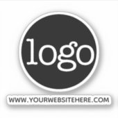 Basic Kantoor of Business Logo en website Sticker (Voorkant)