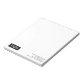 Basic Kantoor of Business Logo Notitieblok (Linkerzijde)