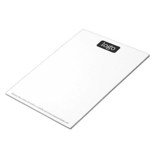 Basic Kantoor of Business Logo of foto Notitieblok (Schuin)