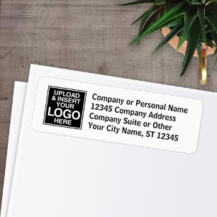 Basic Kantoor of Business - met vier regels tekst Etiket