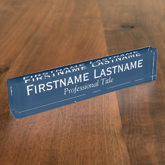 Basic Kantoor Sjabloon met Executive Name & Title Naambordje (Zijkant)