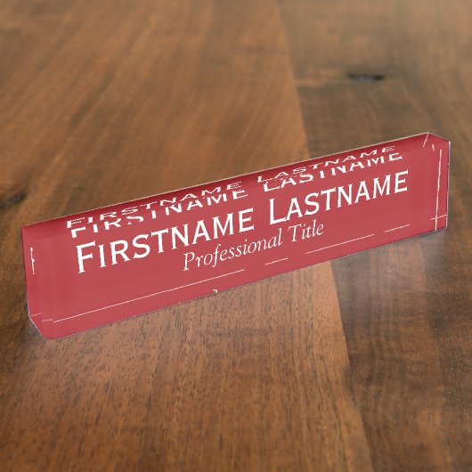 Basic Kantoor Sjabloon met Executive Name & Title Naambordje (Zijkant)