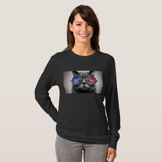Basic lange mouw T-shirt (Voorkant volledig)