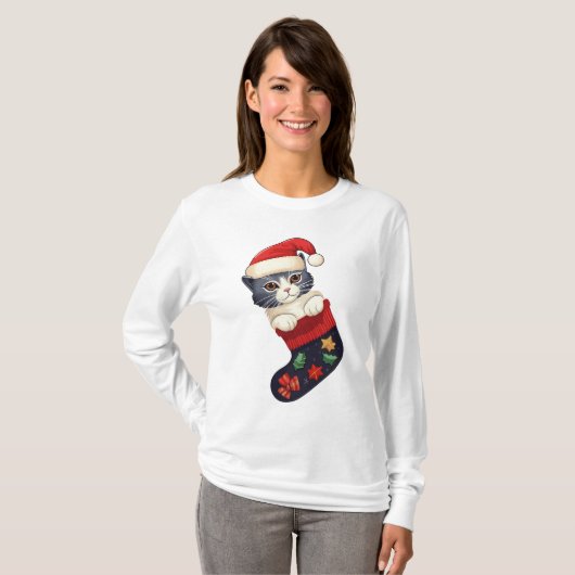 BASIC LANGE MOUW VROUWEN MODE KLEDING T-SHIRT (Voorkant volledig)