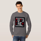 Basic lange mouw zwart t-shirt (Voorkant volledig)