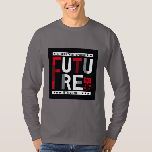 Basic lange mouw zwart t-shirt (Voorkant)