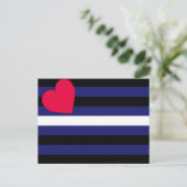 Basic Leather Pride Flag Briefkaart (Staand voorkant)