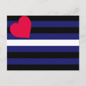 Basic Leather Pride Flag Briefkaart (Voorkant)