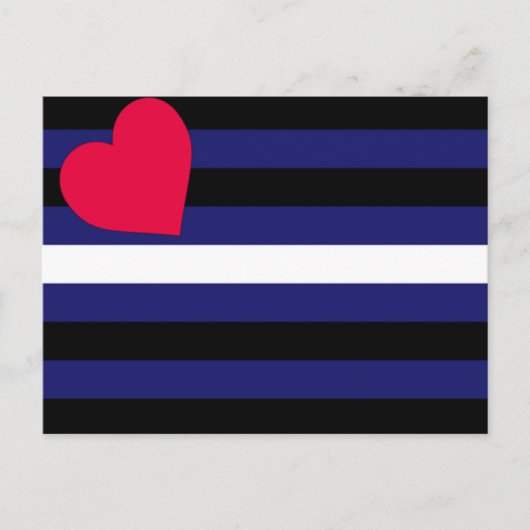 Basic Leather Pride Flag Briefkaart (Voorkant)