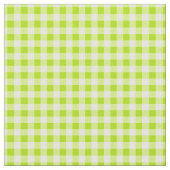 Basic Lime Green Gingham Stof (Close Up)