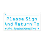 Basic: Log in en ga terug naar" en naam Zelfinktende Stempel (Design)