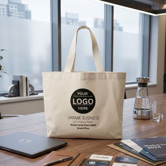 Basic Logo Custom Bag, Business or Shop Tote Bag