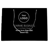 Basic Logo Custom Bag, Business or Shop Tote Bag Groot Cadeauzakje (Voorkant)