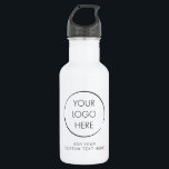 Basic Logo Custom, Business of Marketing Waterfles<br><div class="desc">Voeg uw logo en tekst toe aan de creëer van een koele flesje met aangepast water voor uw bedrijf of gebeurtenis. Deze flessen zijn geweldig voor marketing en promotie.</div>