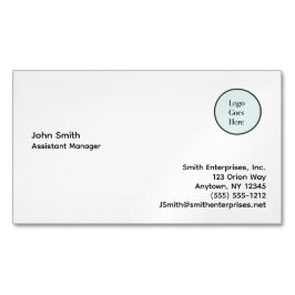 Basic Logo Information Company Business Magnet Magnetisch Visitekaartje