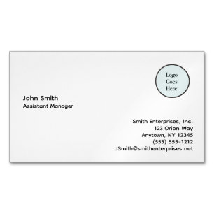 Basic Logo Information Company Business Magnet Magnetisch Visitekaartje