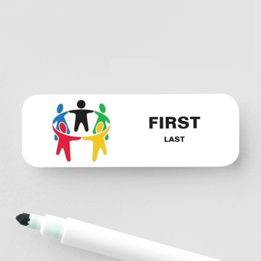 Basic Logo Nametag Naamplaatje (In situ)