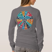 Basic Long Sleeve Unite voor Universal Health Hoes T-shirt (Achterkant)