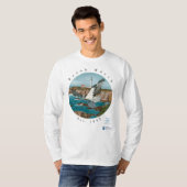 Basic LS T shirt met het noordoostkust osprey Fron (Voorkant volledig)