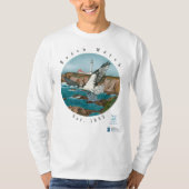 Basic LS T shirt met het noordoostkust osprey Fron (Voorkant)