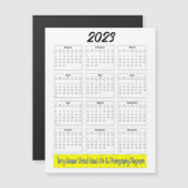 Basic - Maandelijkse kalender 2023 met horizontale (Voorkant / Achterkant)